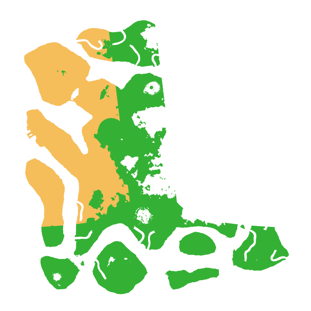 Biome Rust Map: Procedural Map, Size: 3500, Seed: 173886