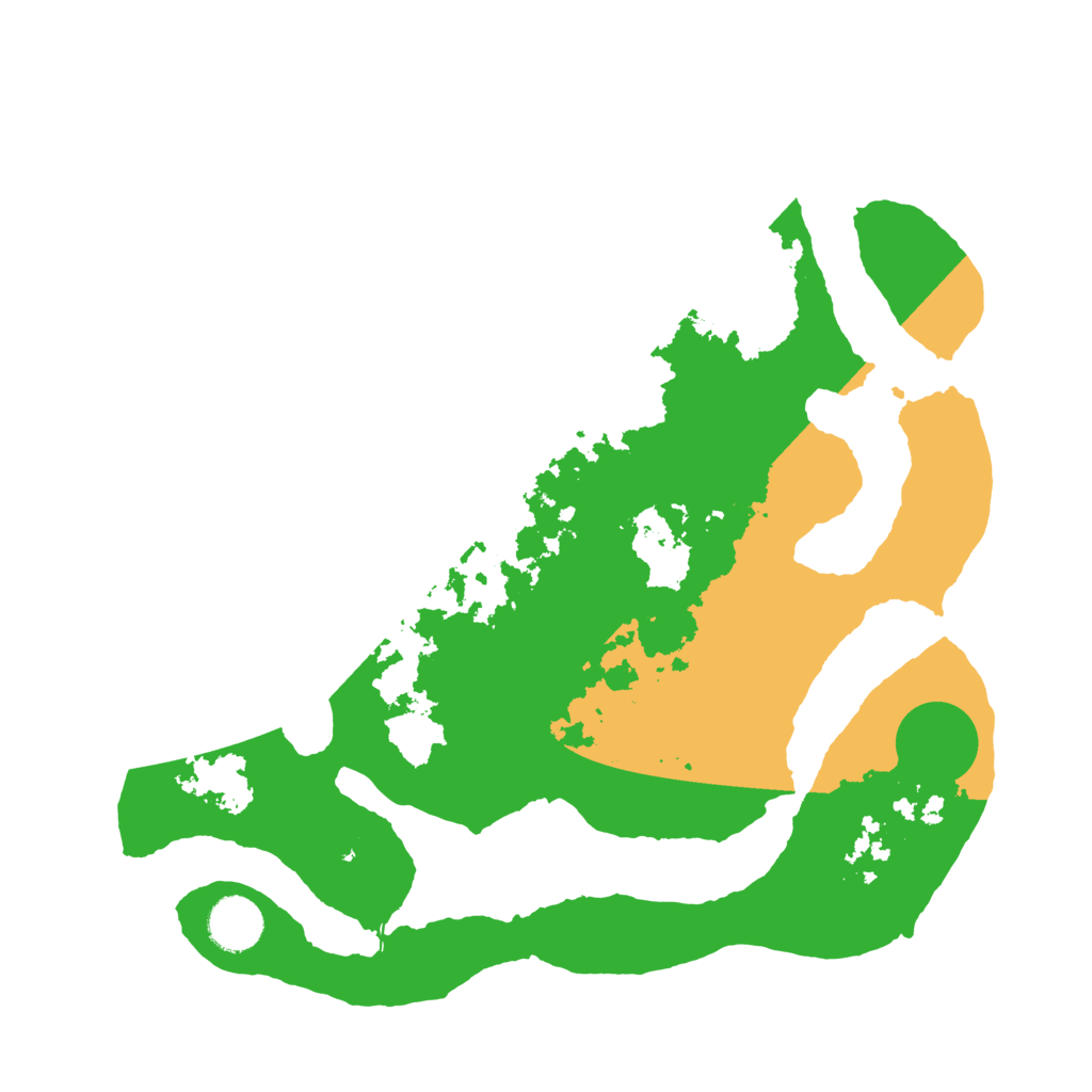 Biome Rust Map: Barren, Size: 3500, Seed: 3822514