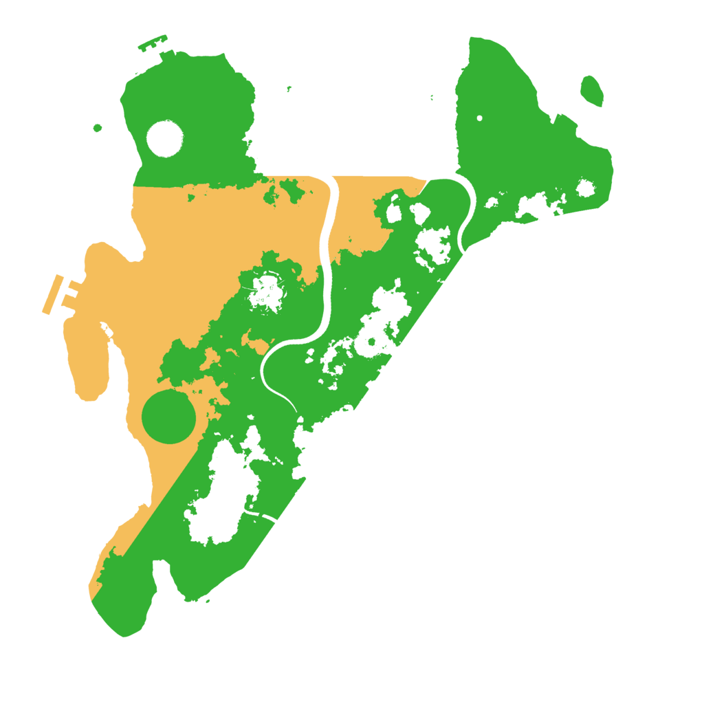 Biome Rust Map: Procedural Map, Size: 3500, Seed: 1370816