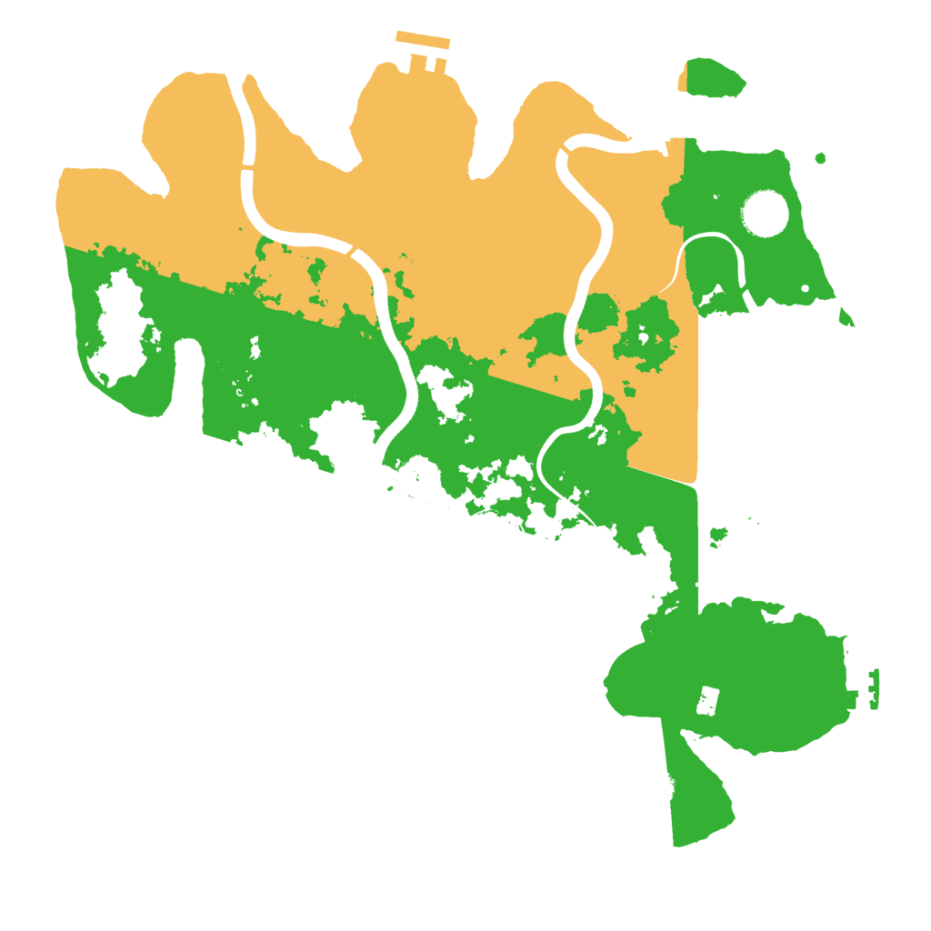 Biome Rust Map: Procedural Map, Size: 3500, Seed: 4122342