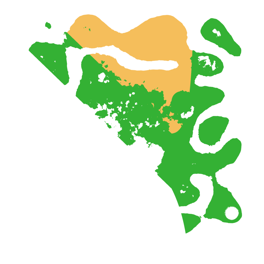 Biome Rust Map: Barren, Size: 3500, Seed: 6387858