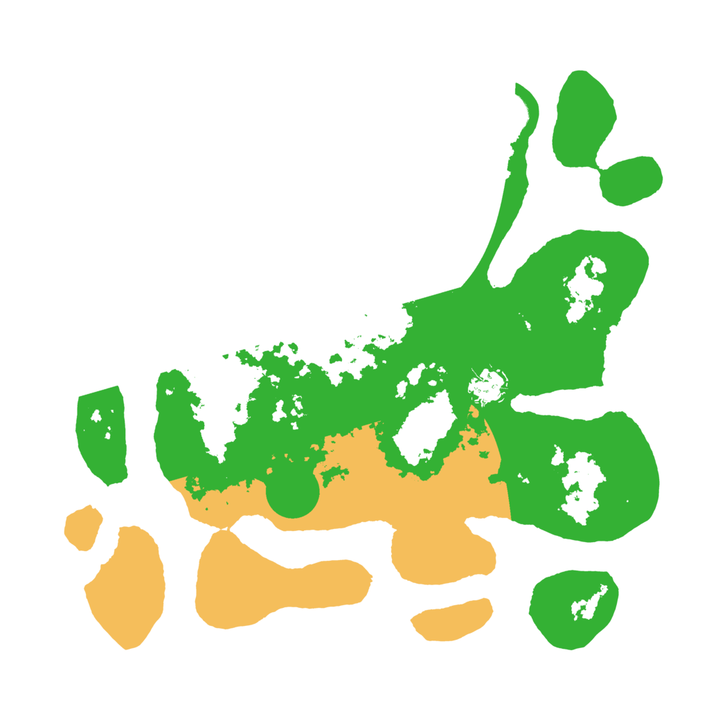 Biome Rust Map: Barren, Size: 3500, Seed: 139287