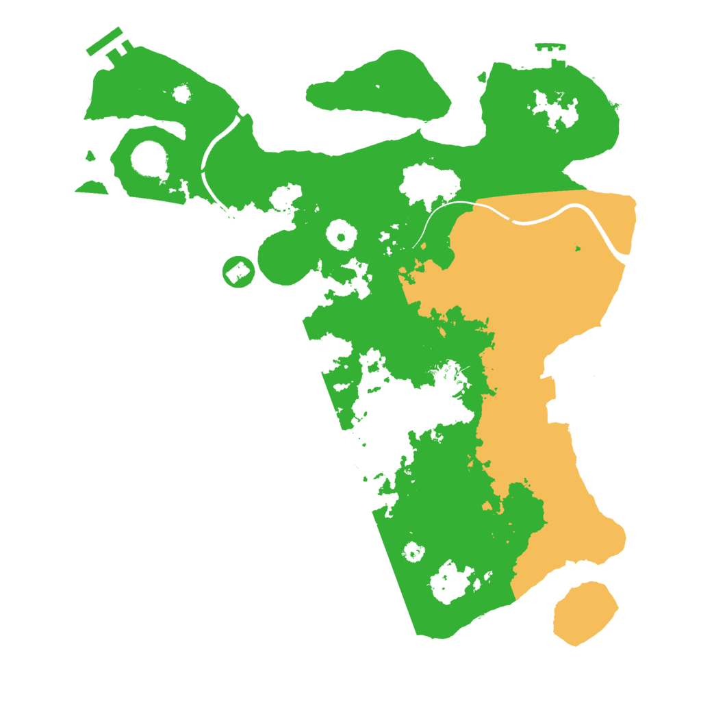 Biome Rust Map: Procedural Map, Size: 3500, Seed: 2475729