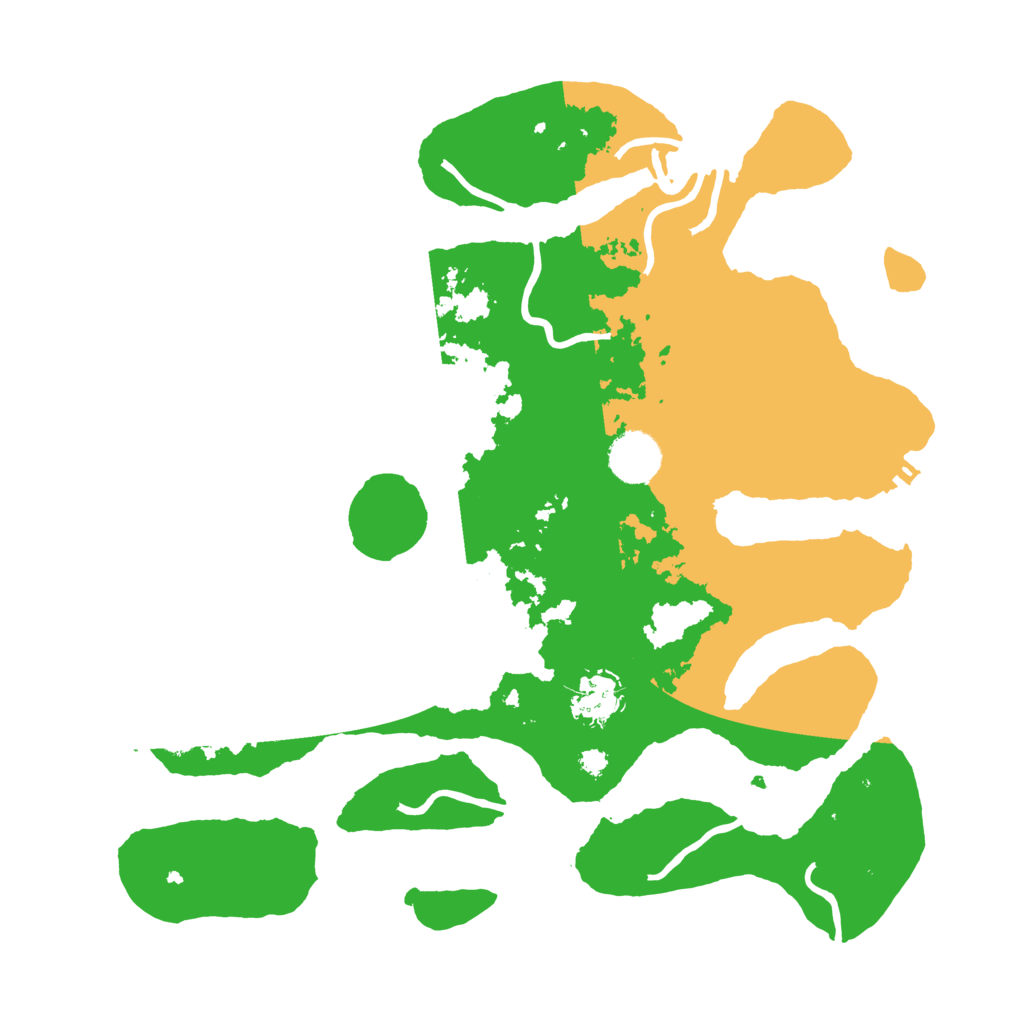 Biome Rust Map: Procedural Map, Size: 3500, Seed: 4645409