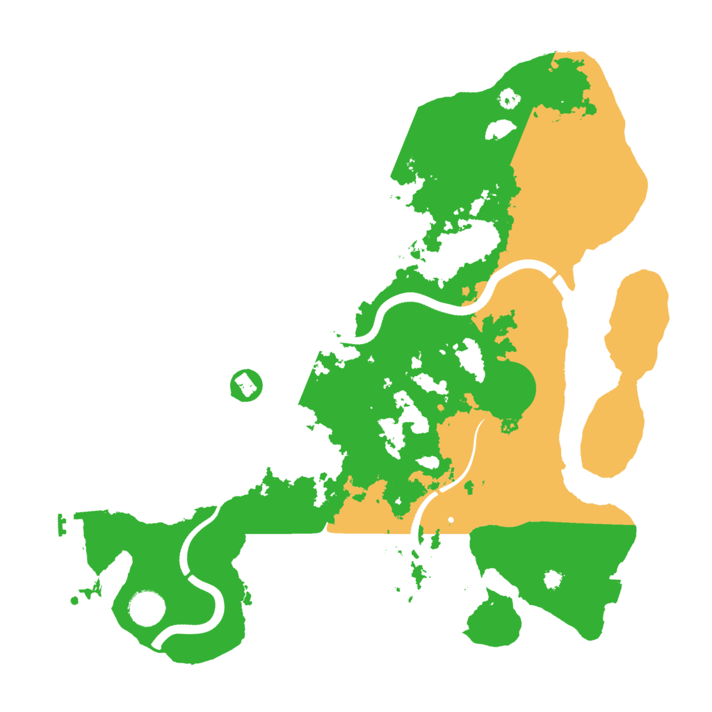 Biome Rust Map: Procedural Map, Size: 3500, Seed: 2205282