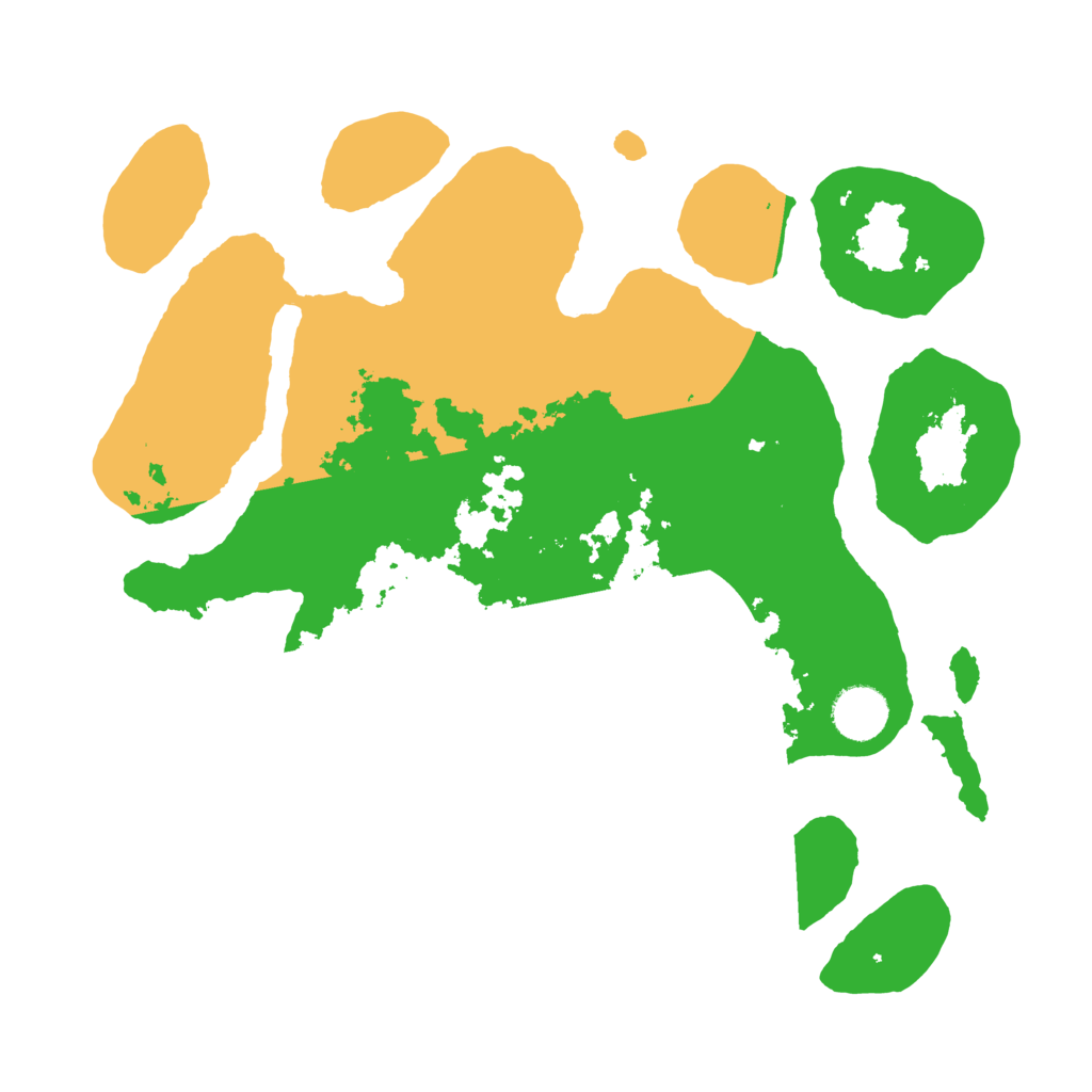 Biome Rust Map: Barren, Size: 3500, Seed: 62708