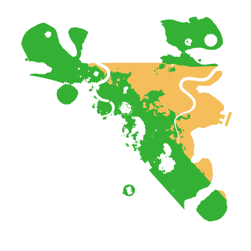 Biome Rust Map: Procedural Map, Size: 3500, Seed: 262091