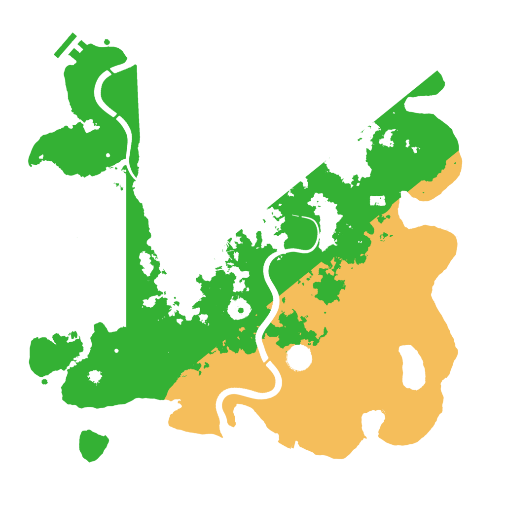 Biome Rust Map: Procedural Map, Size: 3500, Seed: 3289676