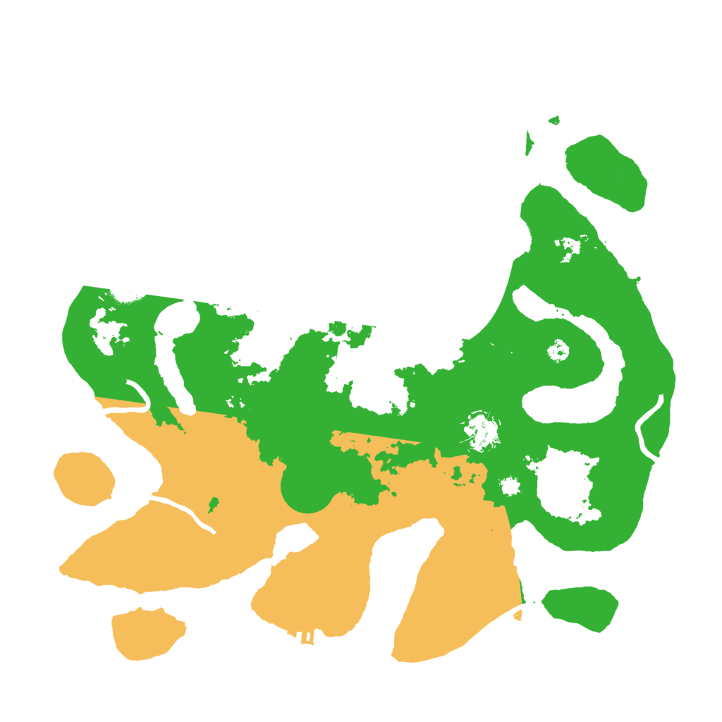 Biome Rust Map: Procedural Map, Size: 3500, Seed: 2618124