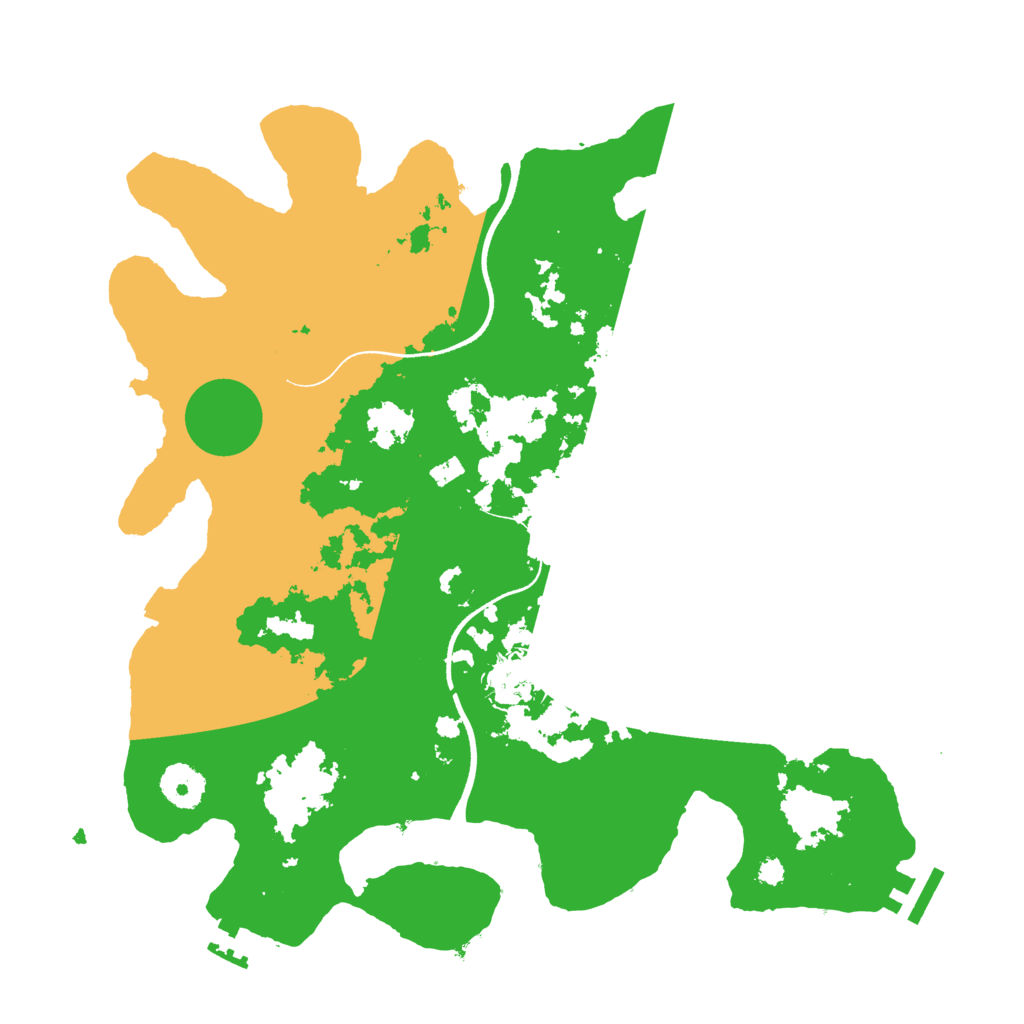 Biome Rust Map: Procedural Map, Size: 3500, Seed: 4523206