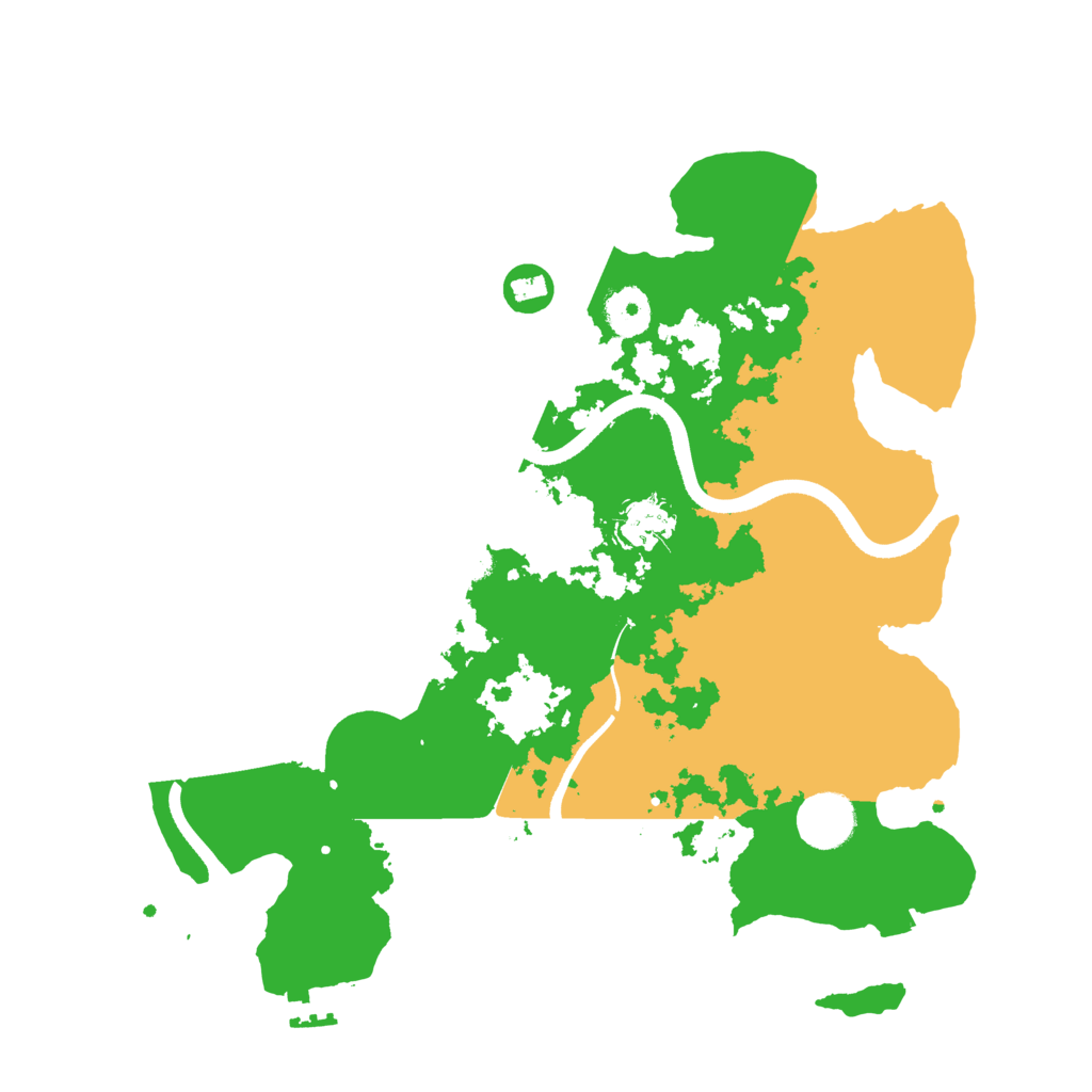 Biome Rust Map: Procedural Map, Size: 3500, Seed: 146625
