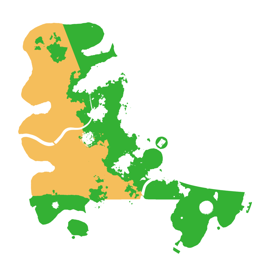 Biome Rust Map: Procedural Map, Size: 3500, Seed: 3049724