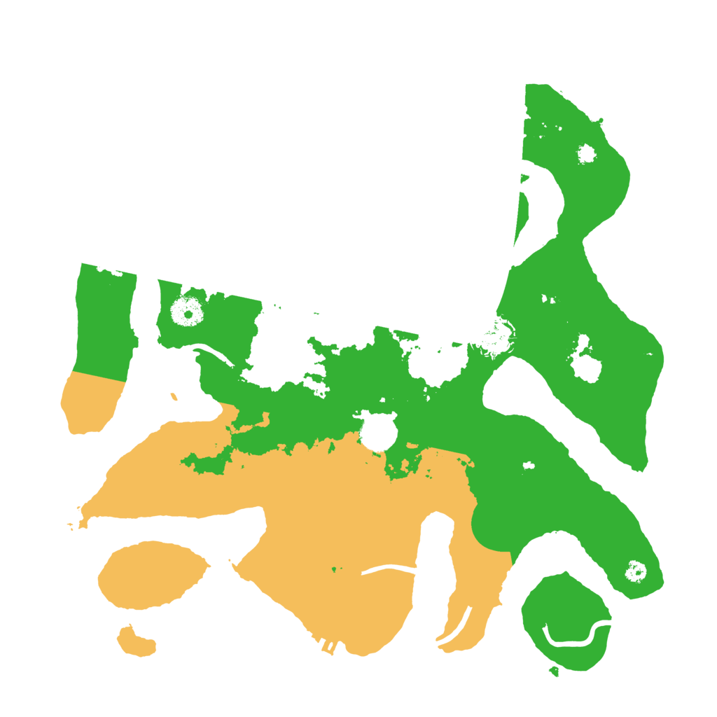 Biome Rust Map: Procedural Map, Size: 3500, Seed: 842174