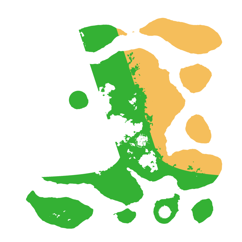 Biome Rust Map: Barren, Size: 3500, Seed: 3045180