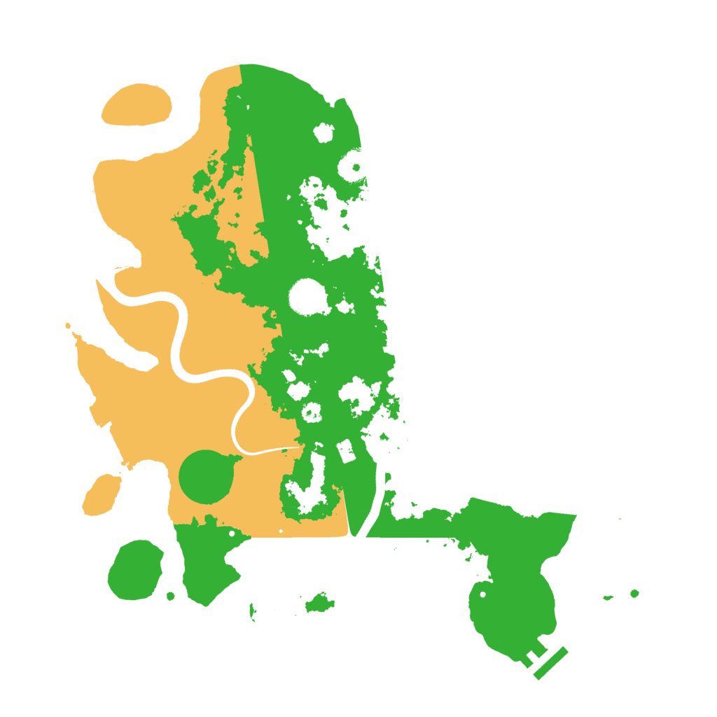 Biome Rust Map: Procedural Map, Size: 3500, Seed: 4052187