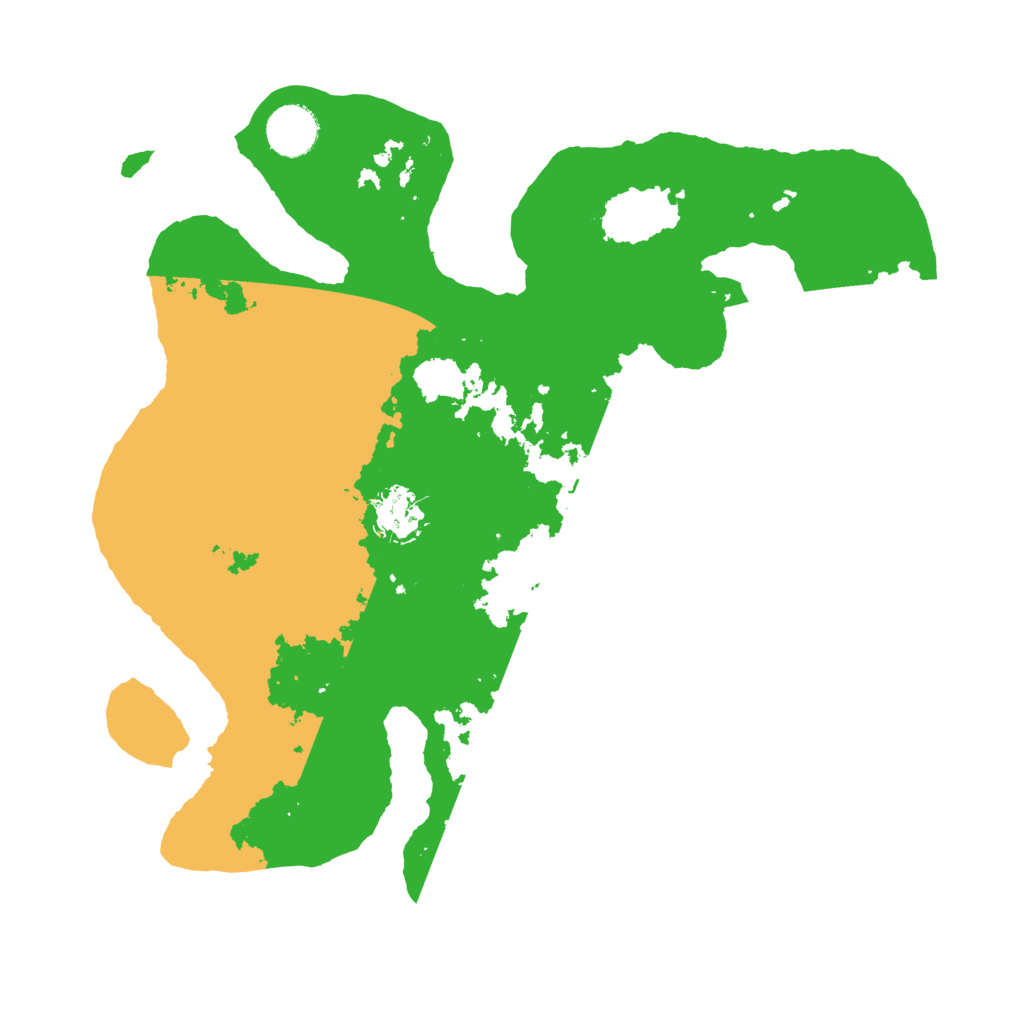 Biome Rust Map: Barren, Size: 3500, Seed: 1282134