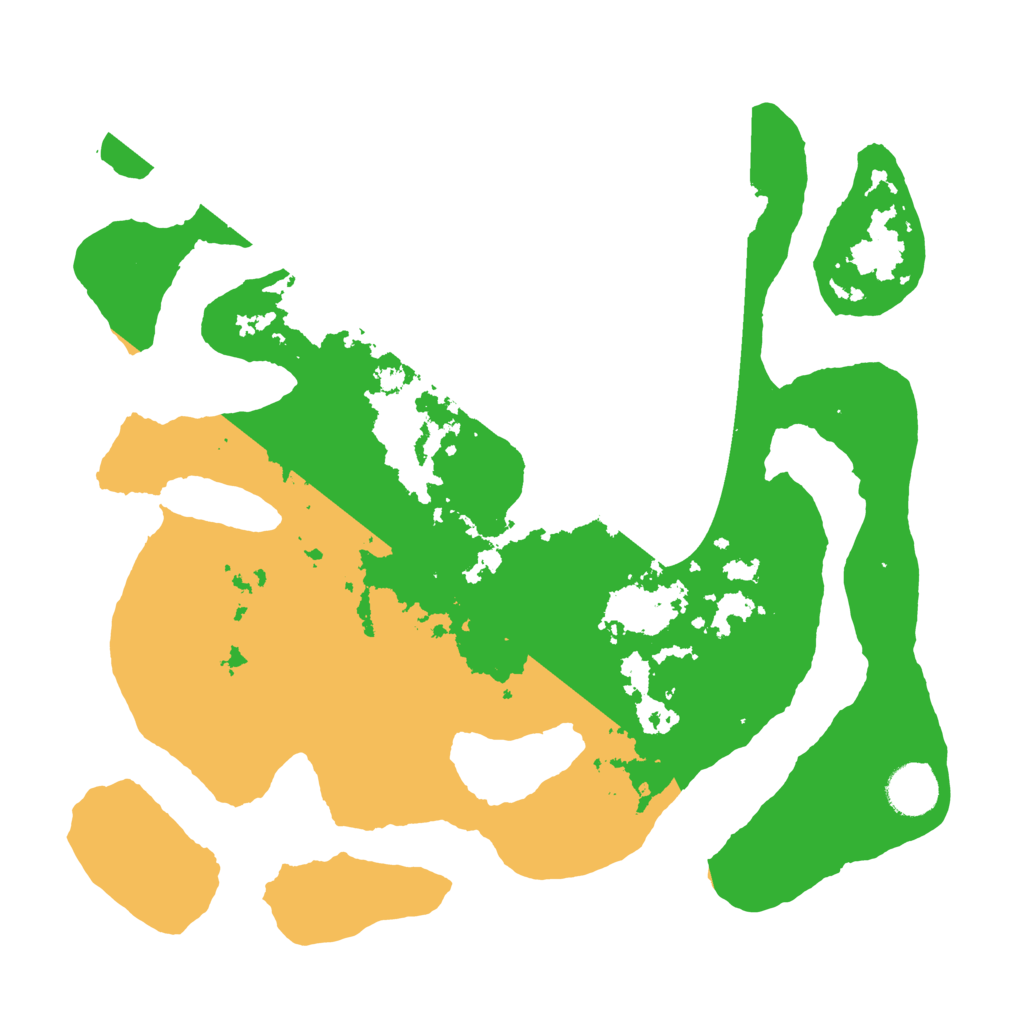 Biome Rust Map: Barren, Size: 3500, Seed: 1035622