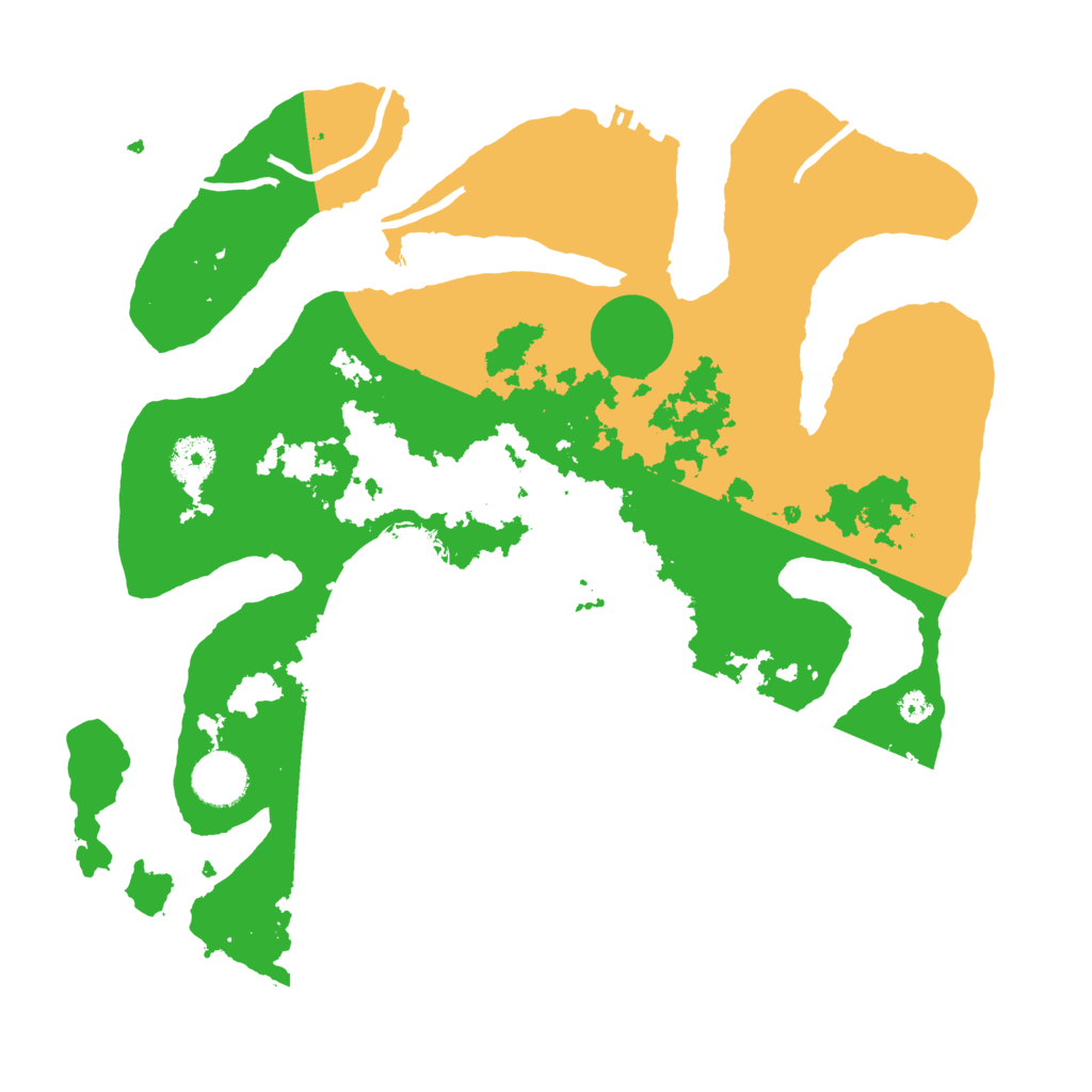 Biome Rust Map: Procedural Map, Size: 3500, Seed: 4708362