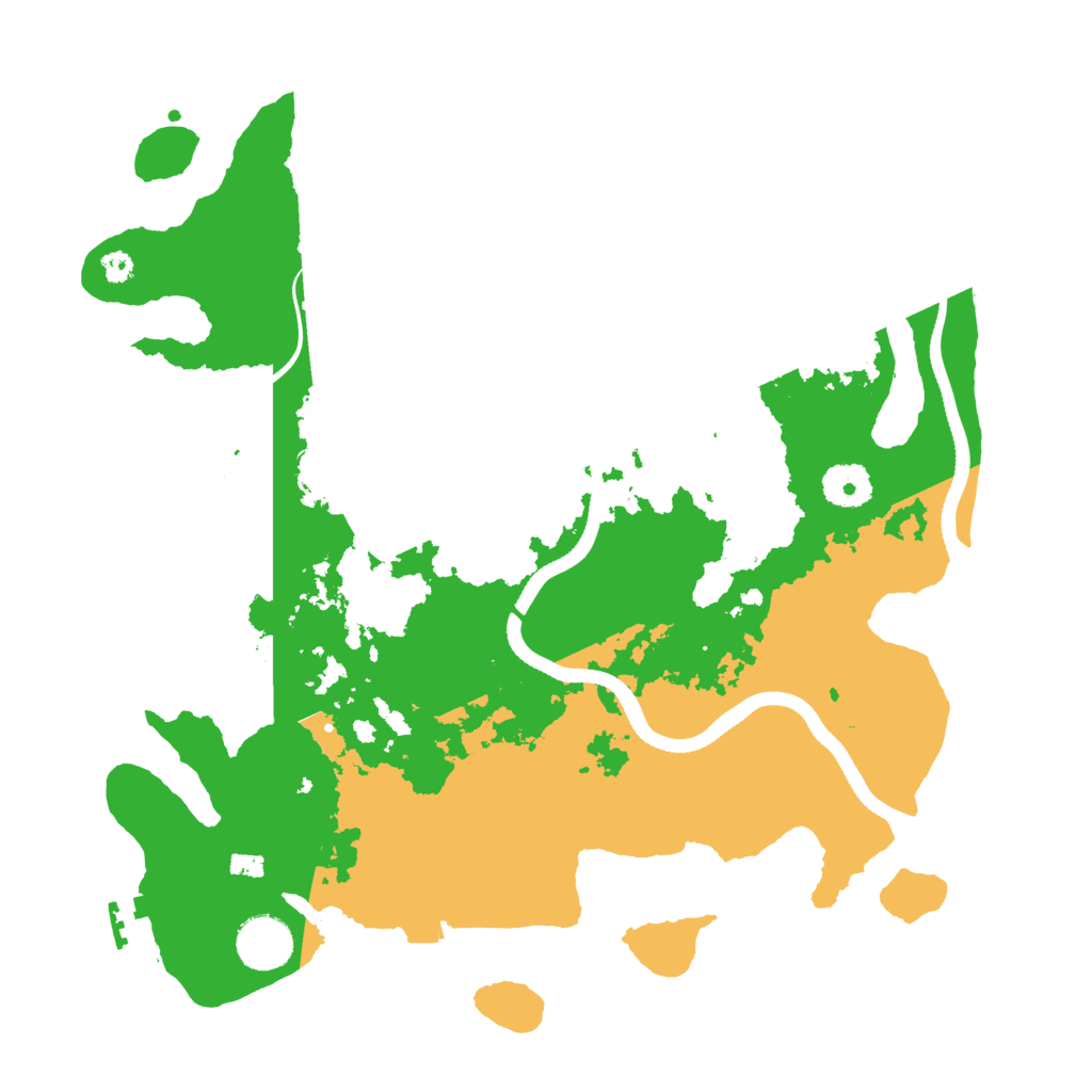 Biome Rust Map: Procedural Map, Size: 3500, Seed: 2060669