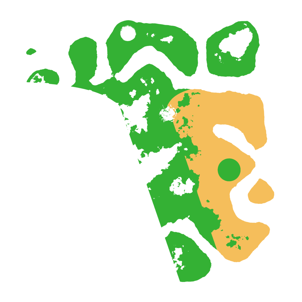 Biome Rust Map: Barren, Size: 3500, Seed: 1310663