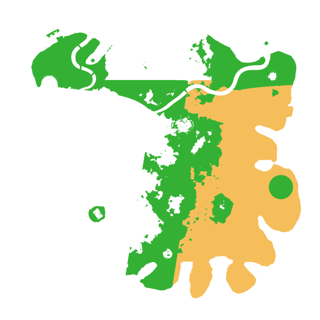 Biome Rust Map: Procedural Map, Size: 3500, Seed: 1232670