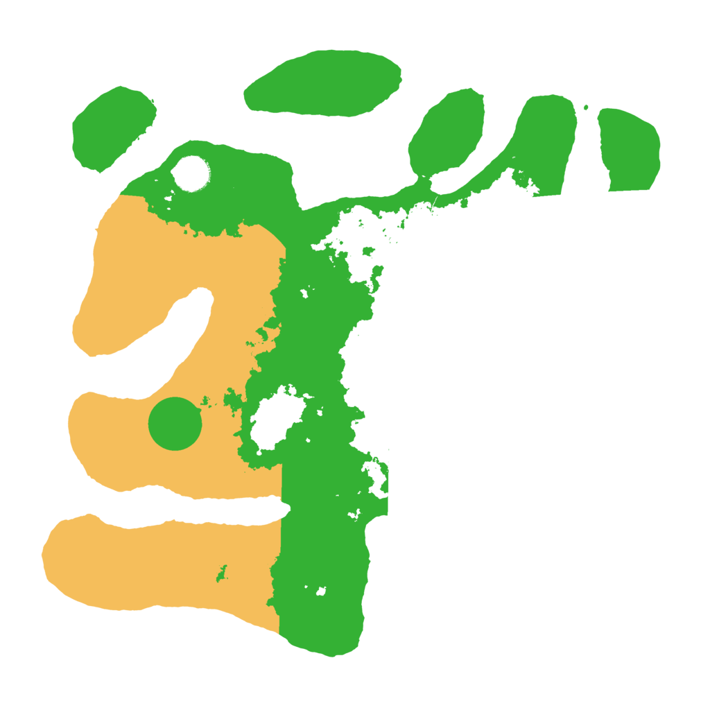 Biome Rust Map: Barren, Size: 3500, Seed: 5709822