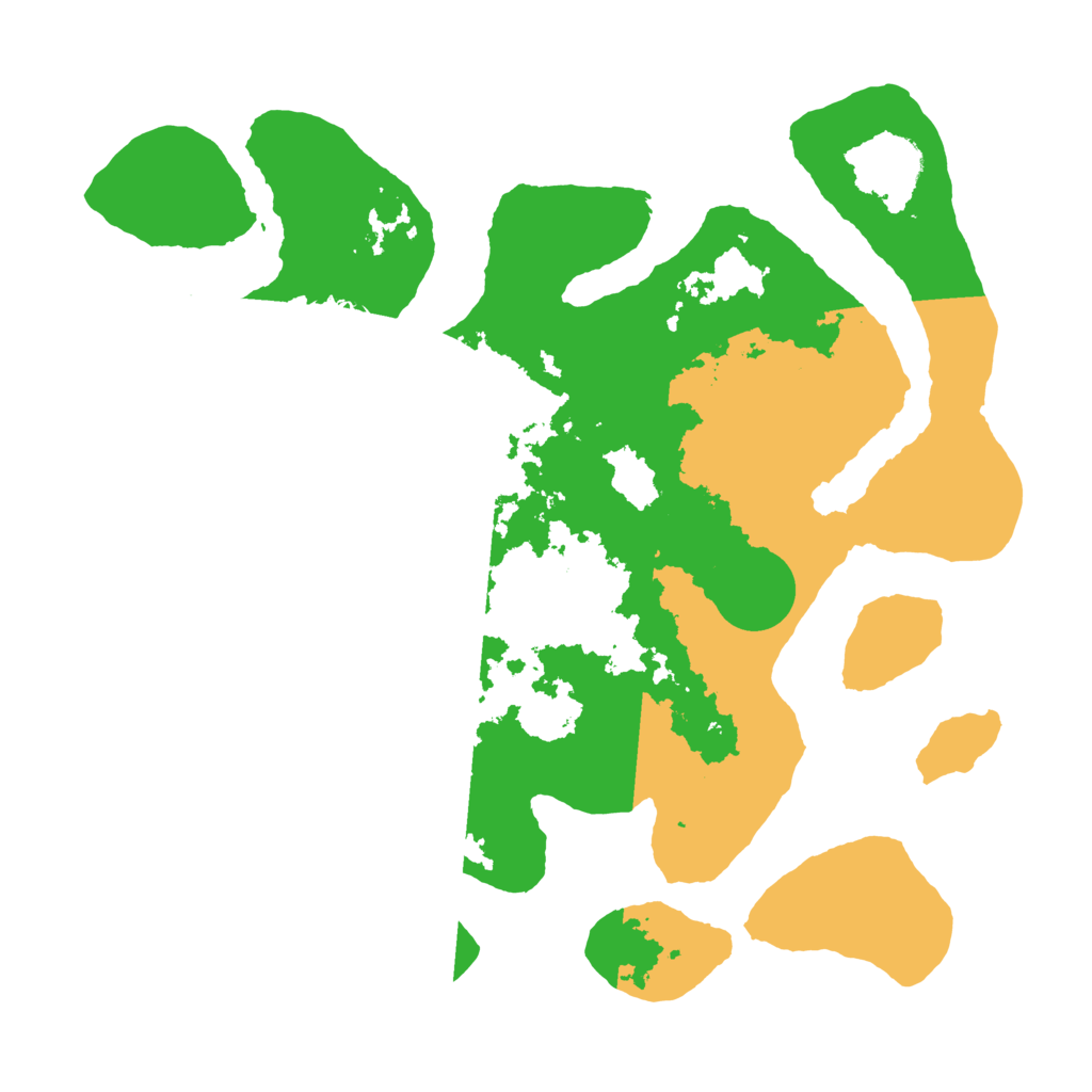 Biome Rust Map: Barren, Size: 3500, Seed: 3459093