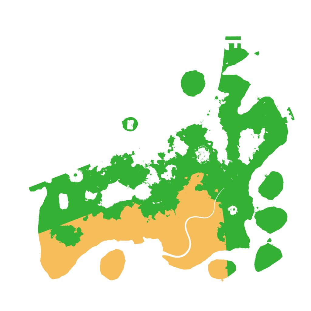 Biome Rust Map: Procedural Map, Size: 3500, Seed: 515733