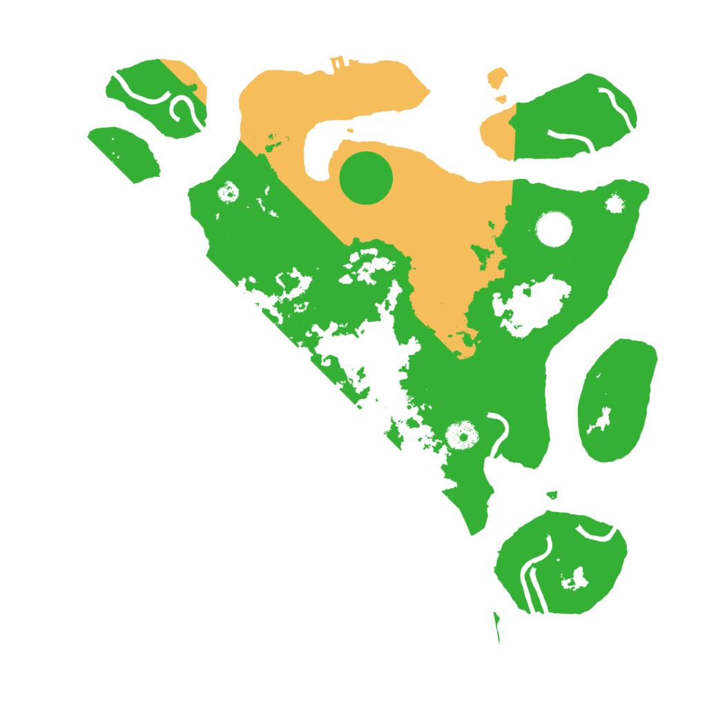 Biome Rust Map: Procedural Map, Size: 3500, Seed: 3132808