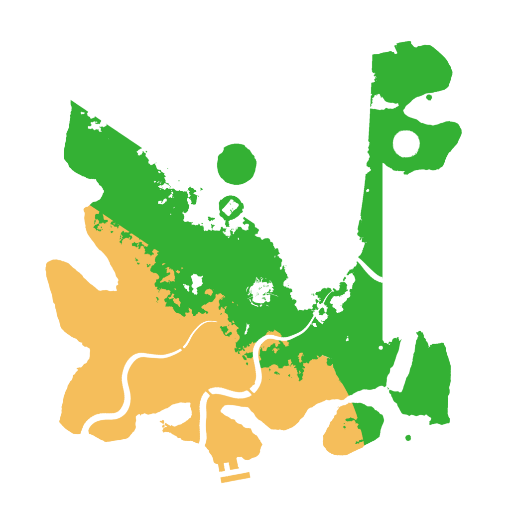 Biome Rust Map: Procedural Map, Size: 3500, Seed: 827943