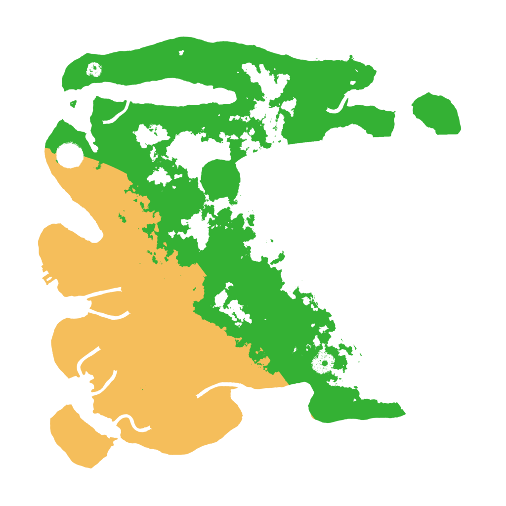 Biome Rust Map: Procedural Map, Size: 3500, Seed: 864639