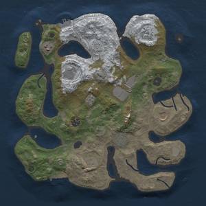 Thumbnail Rust Map: Procedural Map, Size: 3500, Seed: 957944382, 18 Monuments