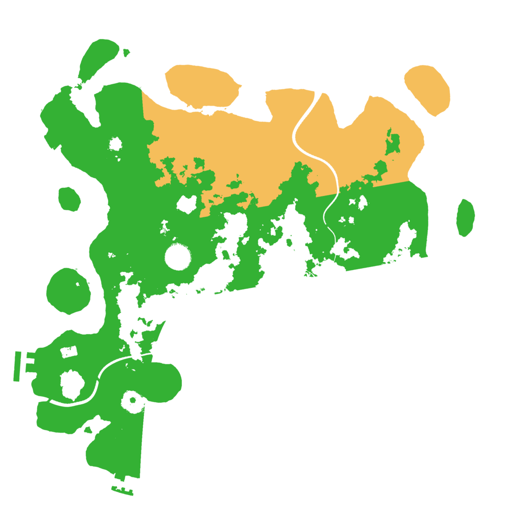 Biome Rust Map: Procedural Map, Size: 3500, Seed: 2585324