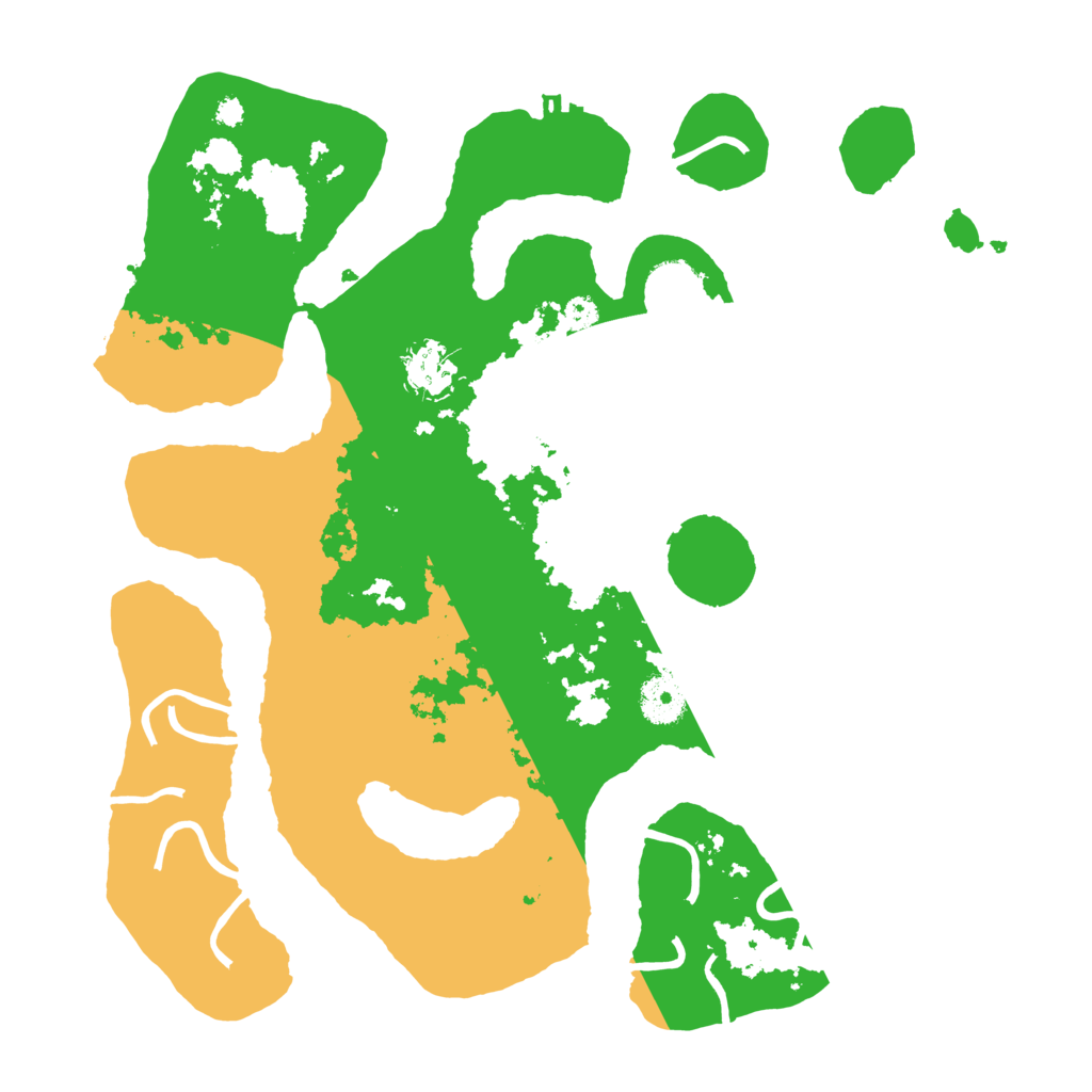 Biome Rust Map: Procedural Map, Size: 3500, Seed: 2620926