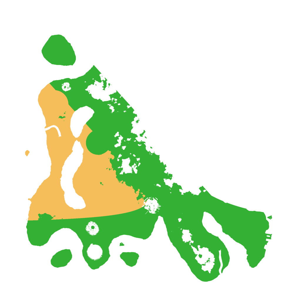 Biome Rust Map: Procedural Map, Size: 3500, Seed: 605196