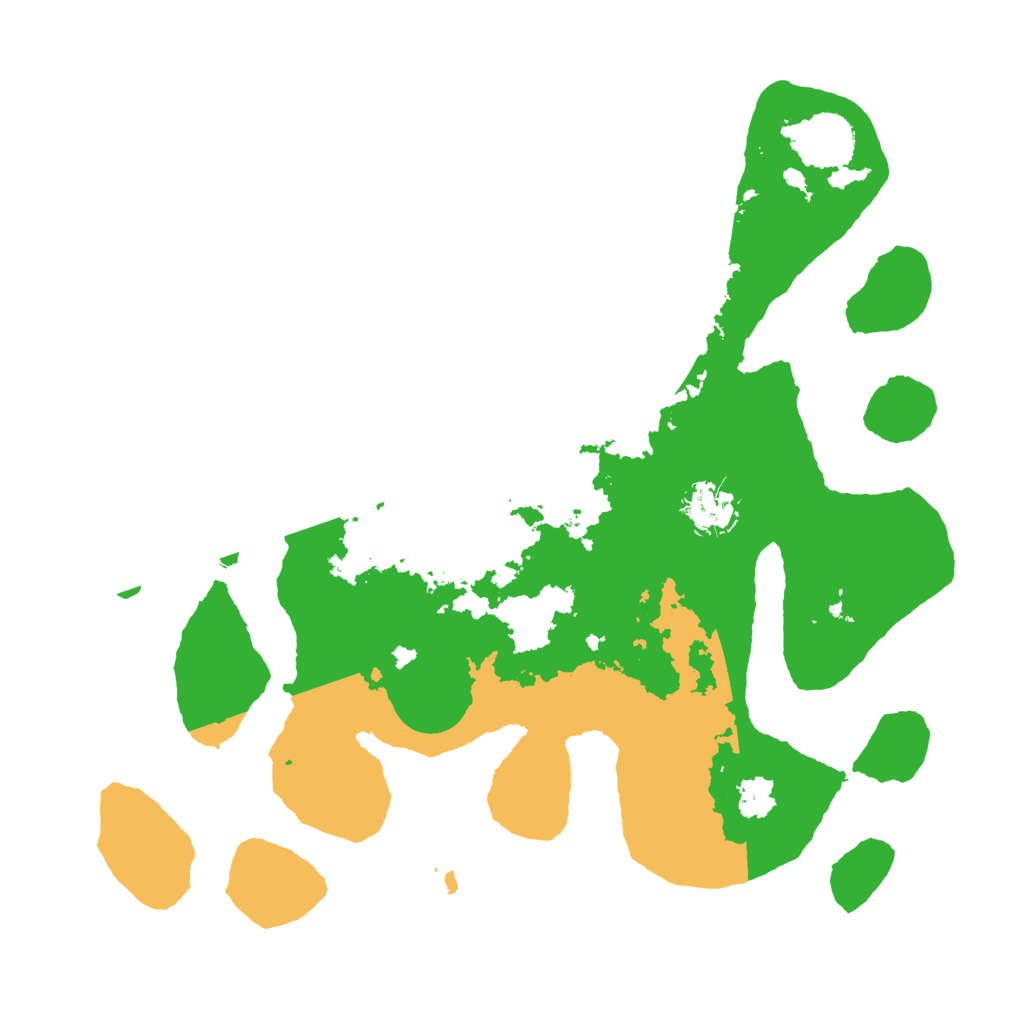 Biome Rust Map: Barren, Size: 3500, Seed: 3515201