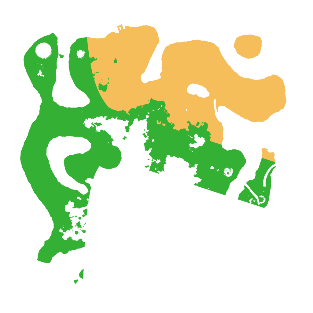 Biome Rust Map: Procedural Map, Size: 3500, Seed: 5313481