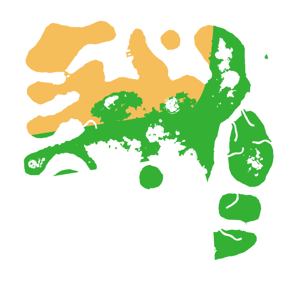 Biome Rust Map: Procedural Map, Size: 3500, Seed: 602992