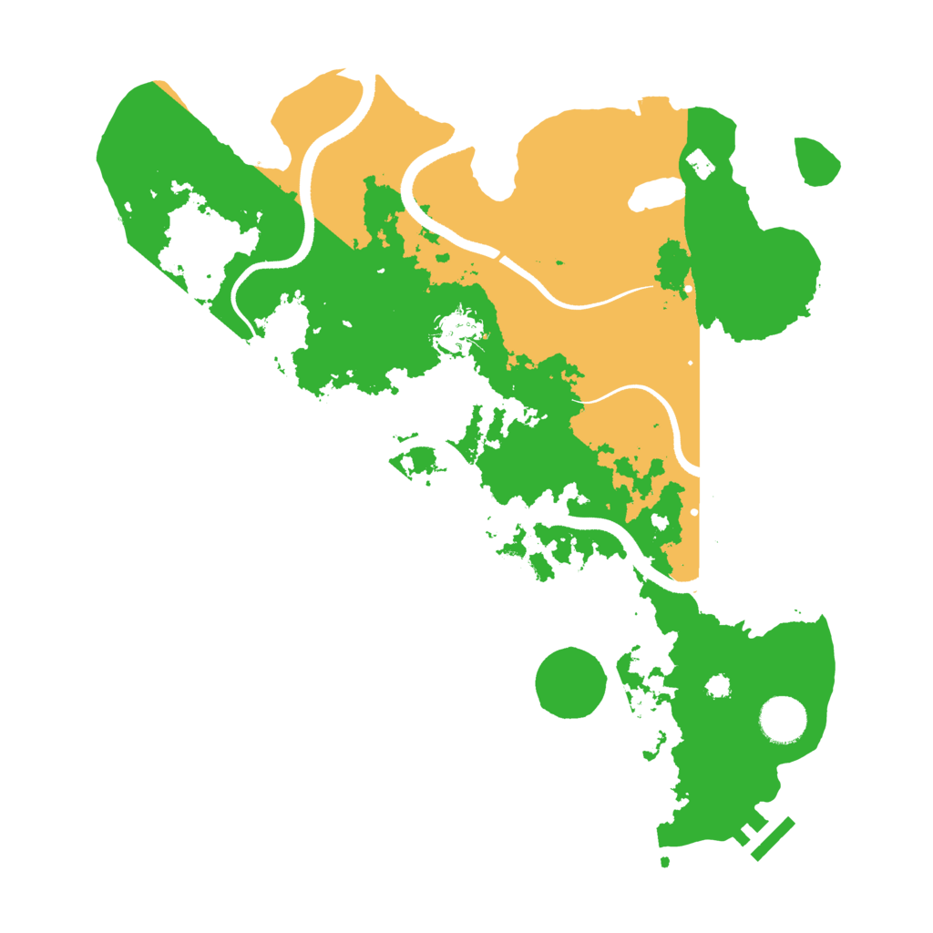 Biome Rust Map: Procedural Map, Size: 3500, Seed: 4463181
