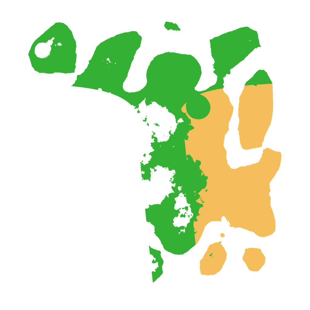 Biome Rust Map: Barren, Size: 3500, Seed: 2143857