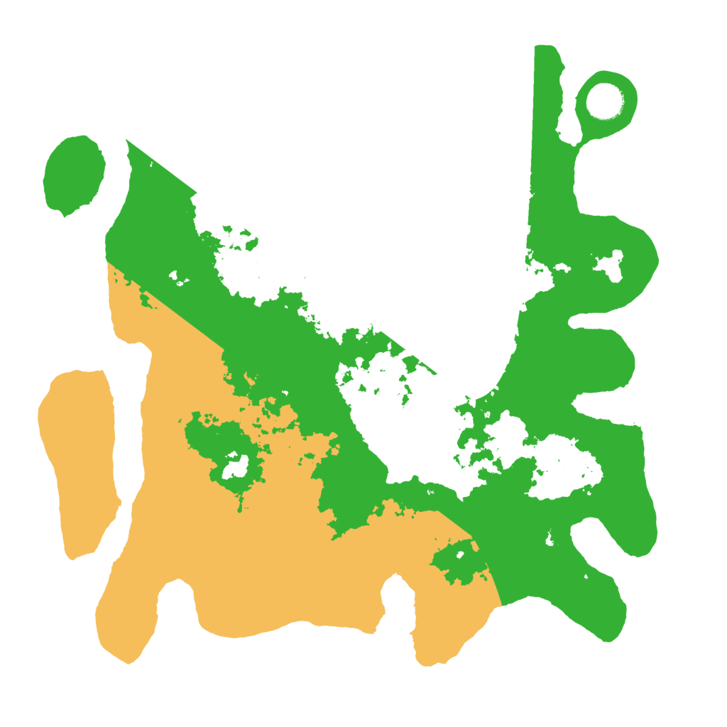 Biome Rust Map: Barren, Size: 3500, Seed: 3839481