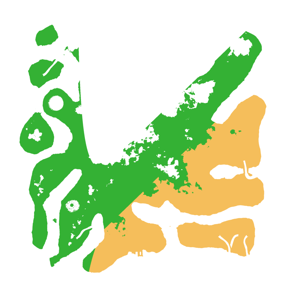 Biome Rust Map: Procedural Map, Size: 3500, Seed: 194496