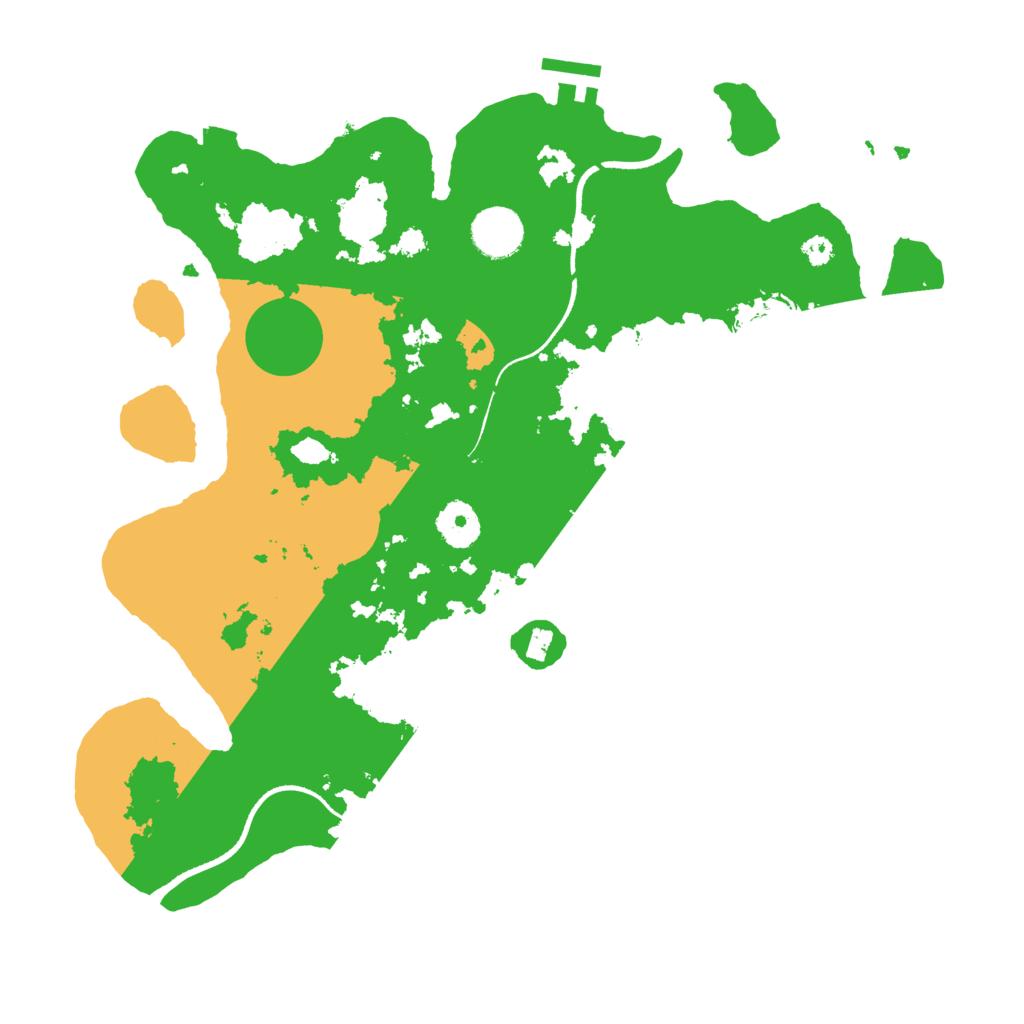 Biome Rust Map: Procedural Map, Size: 3500, Seed: 472385