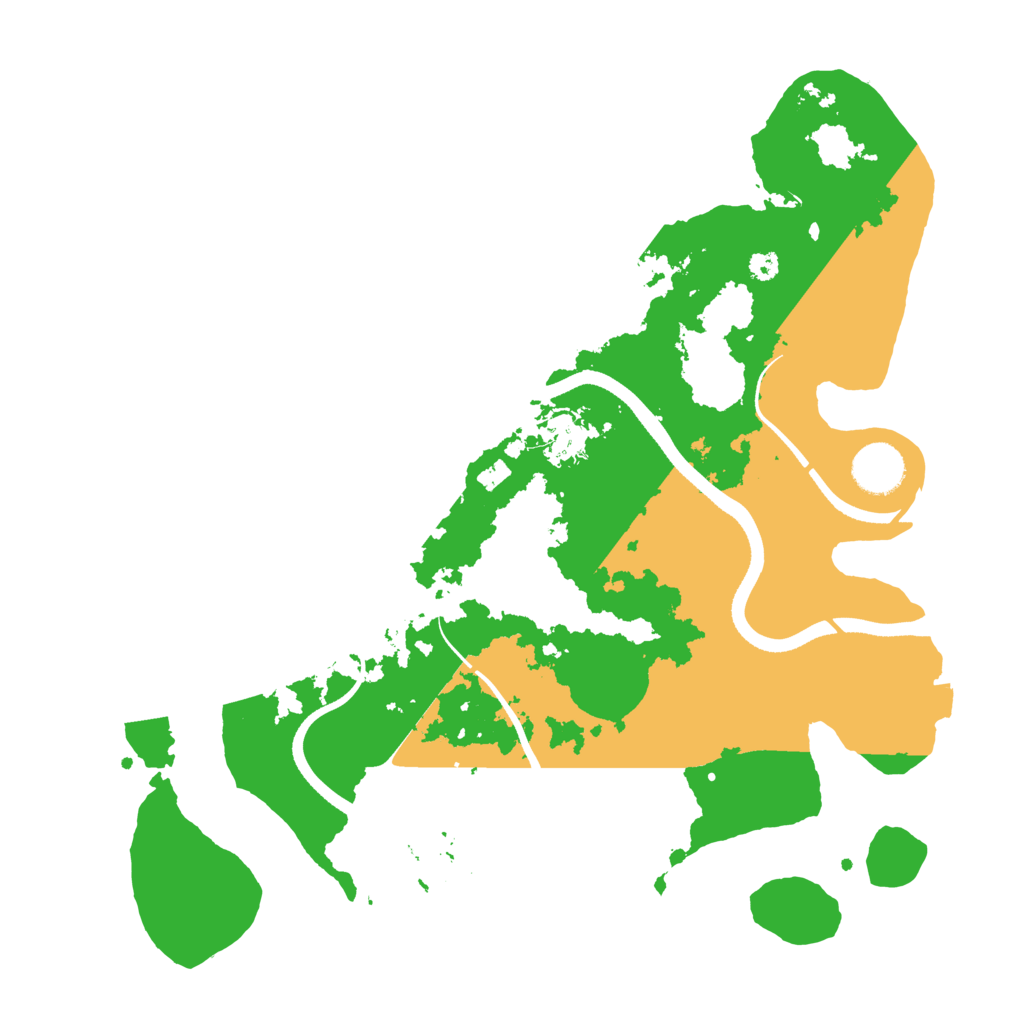 Biome Rust Map: Procedural Map, Size: 3500, Seed: 5772663