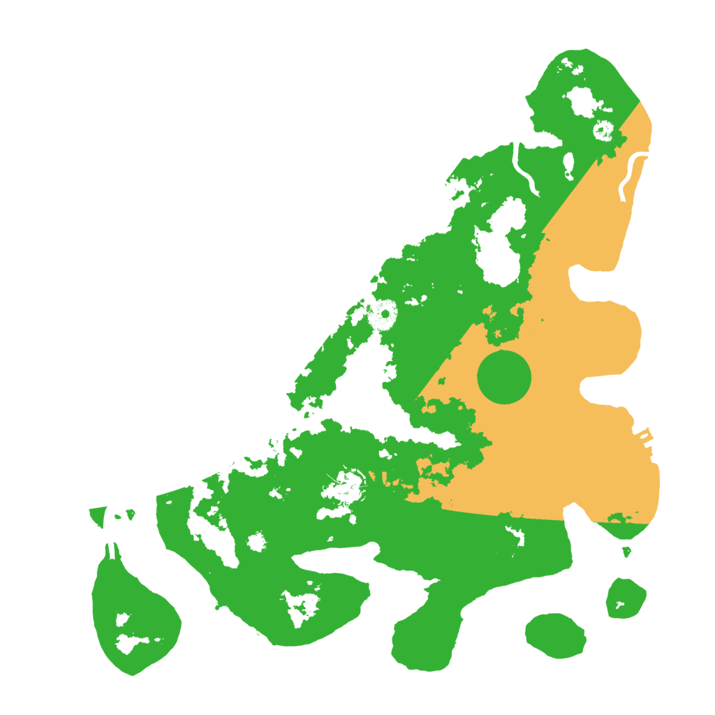 Biome Rust Map: Procedural Map, Size: 3500, Seed: 5772663