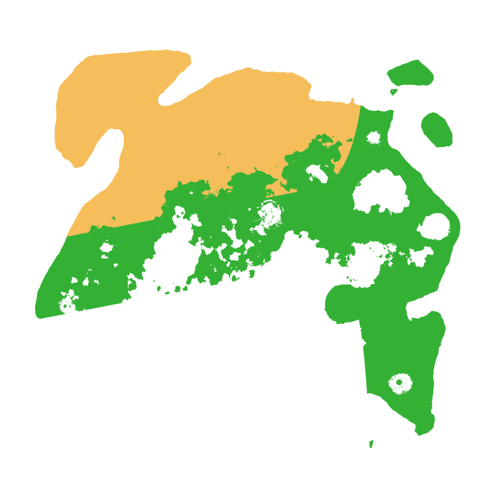 Biome Rust Map: Procedural Map, Size: 3500, Seed: 3381996