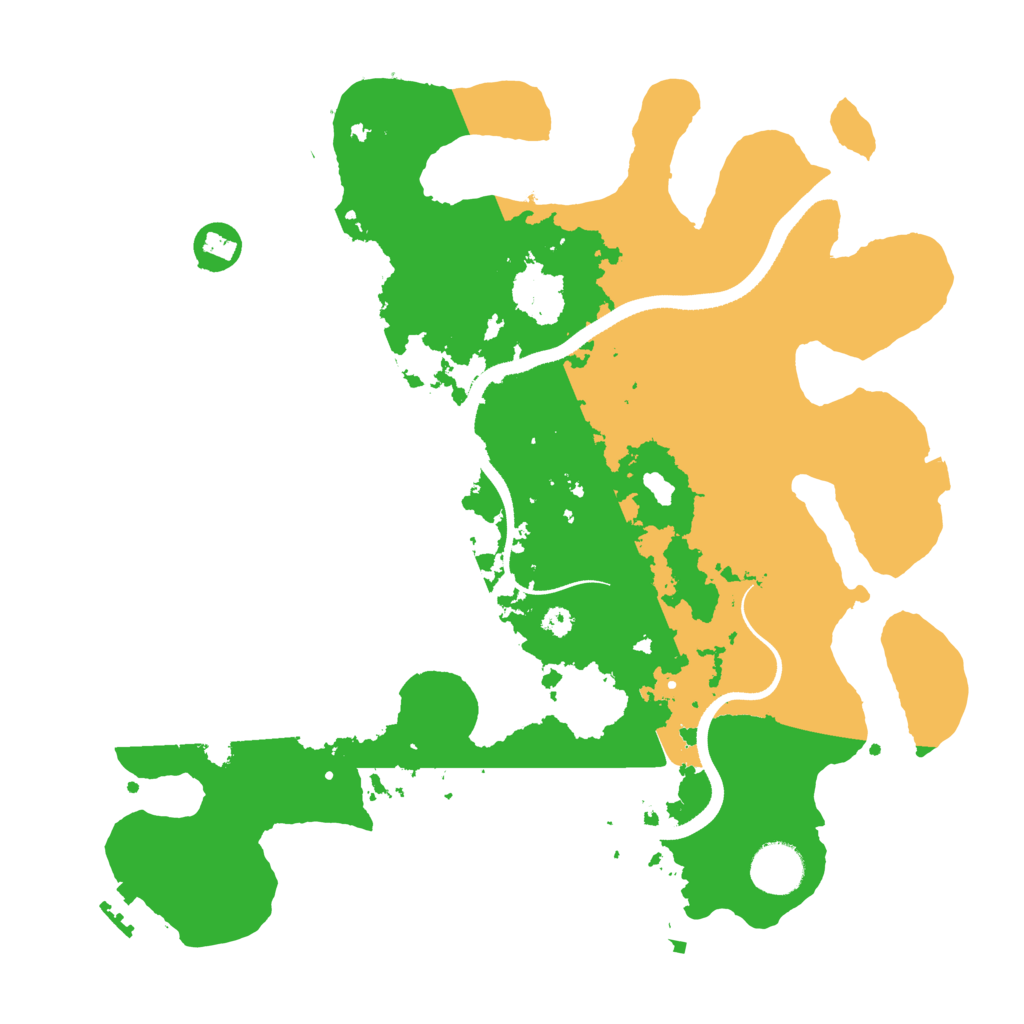 Biome Rust Map: Procedural Map, Size: 3500, Seed: 50163