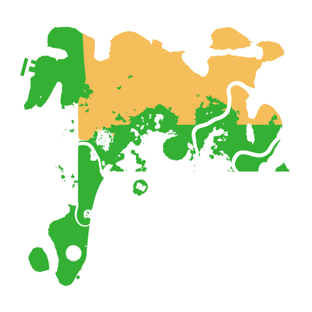 Biome Rust Map: Procedural Map, Size: 3500, Seed: 1691924583