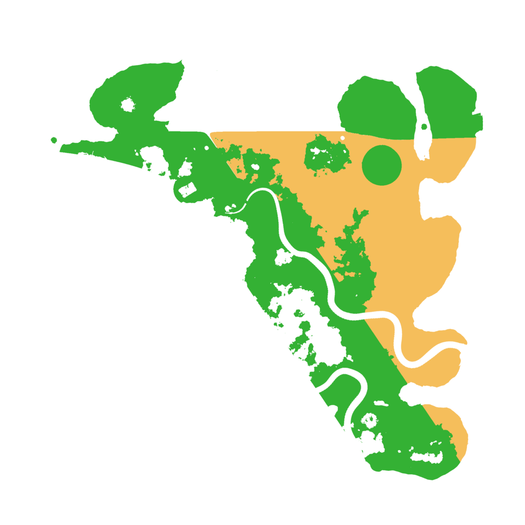 Biome Rust Map: Procedural Map, Size: 3500, Seed: 6141418