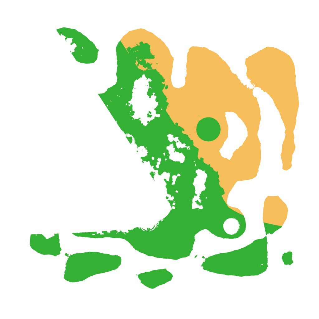 Biome Rust Map: Barren, Size: 3500, Seed: 884388